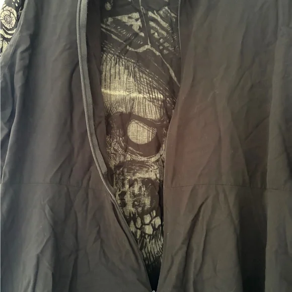 Killstar Weird Tales Monochromatic Skull Graphic Long-Sleeve Mini Dress Size XL - Picture 11 of 12